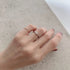 N°6 PTarm classy combination ring 0.3ct